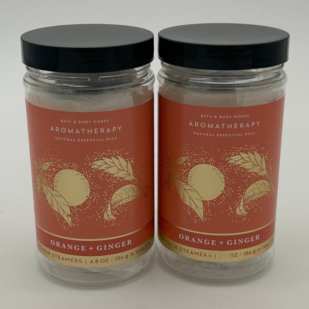 Bath & Body Works Orange Ginger Shower Steamers 4.8oz Lot of 2 New